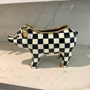 Mackenzie-Childs Courtly Check Pig